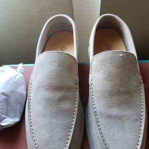 Men's Suede Loafers - Gray